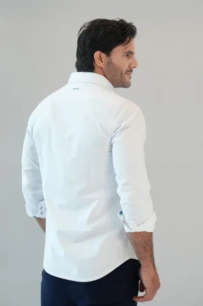 Camisa Hummer para caballero blanca