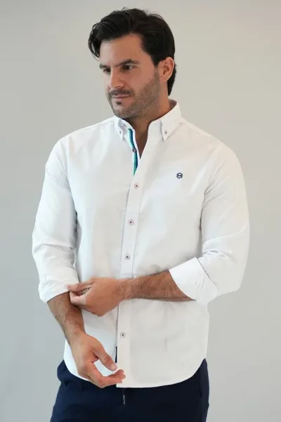 Camisa Hummer para caballero blanca