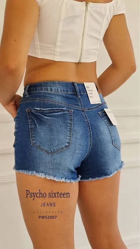 Short Psycho Sixteen para dama PWS2007 color Azul