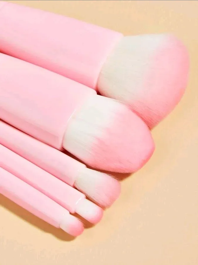Set de 5 brochas rosadas