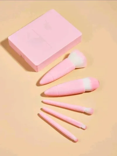 Set de 5 brochas rosadas