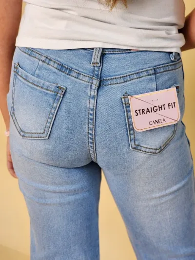 Jeans Canela para niña CN-7-165243 COLOR CELESTE