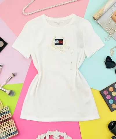 Camiseta Tommy Hilfiger para dama color blanco