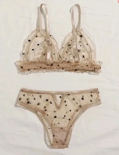 Lencería para dama color beige