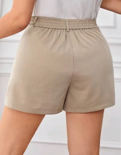 Short para dama color beige