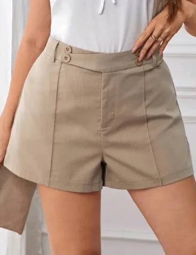 Short para dama color beige