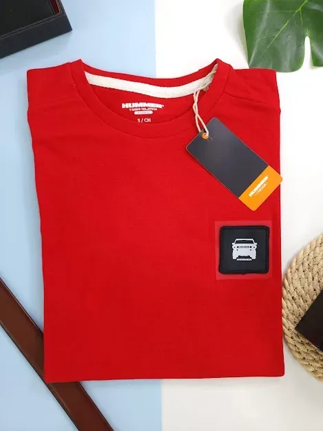 Camiseta Hummer para caballero color rojo