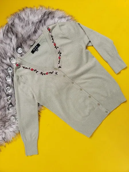 Abrigo Mak sweater para dama color verde musgo