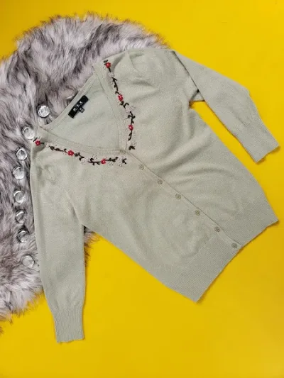 Abrigo Mak sweater para dama color verde musgo