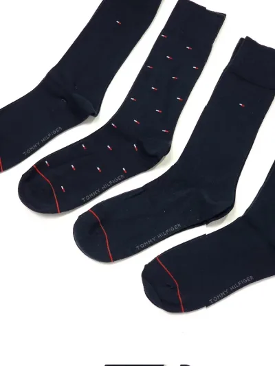 Set 4 pares de medias Tommy Hilfiger para caballero color azul