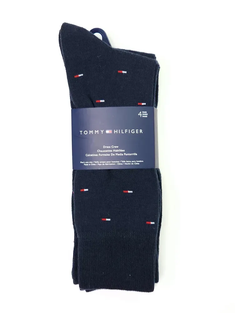 Set 4 pares de medias Tommy Hilfiger para caballero color azul