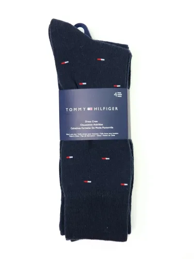 Set 4 pares de medias Tommy Hilfiger para caballero color azul