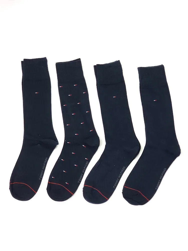 Set 4 pares de medias Tommy Hilfiger para caballero color azul