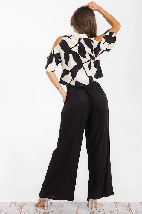 Pantalón La Reyna para dama #1512 COLOR NEGRO