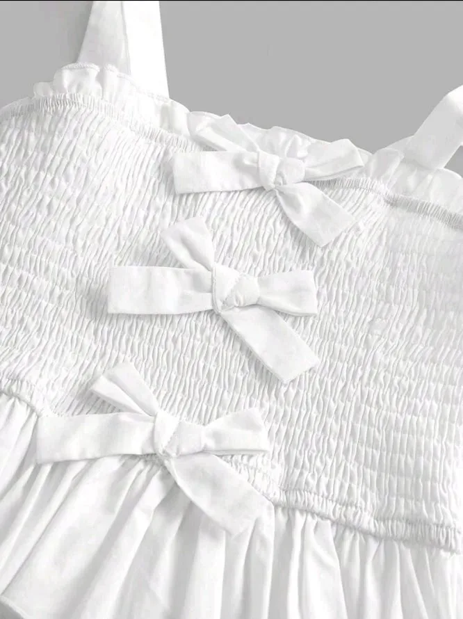 Blusa para niña color blanco