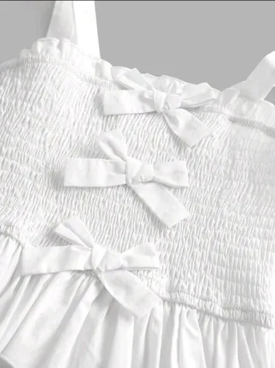 Blusa para niña color blanco