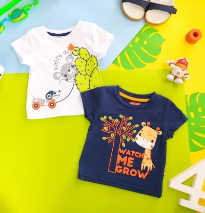 Set de dos camisetas para niño