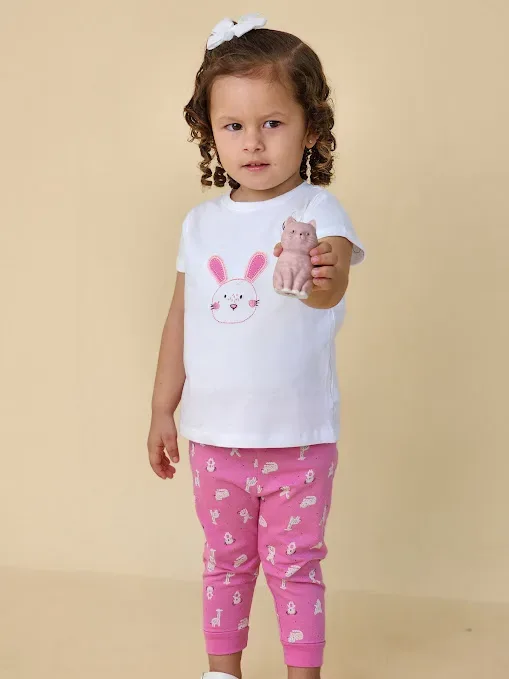 Conjunto Everfit para niña 16376S COLOR BLANCO
