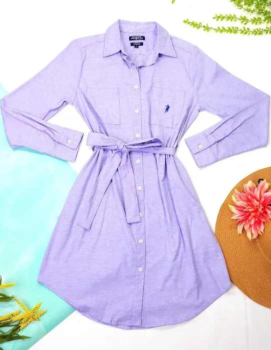 Vestido Cambridge Polo Club para dama color morado