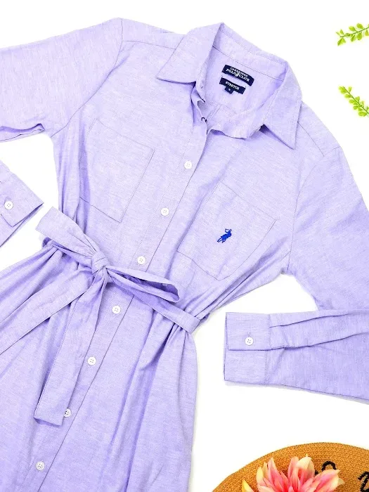Vestido Cambridge Polo Club para dama color morado