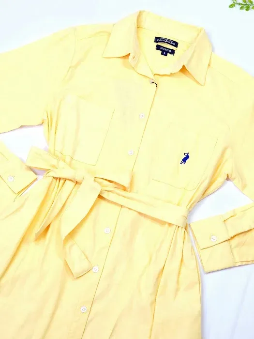 Vestido Cambridge Polo Club para dama color amarillo