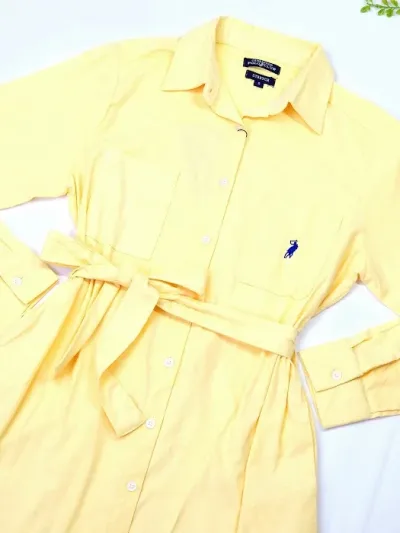 Vestido Cambridge Polo Club para dama color amarillo