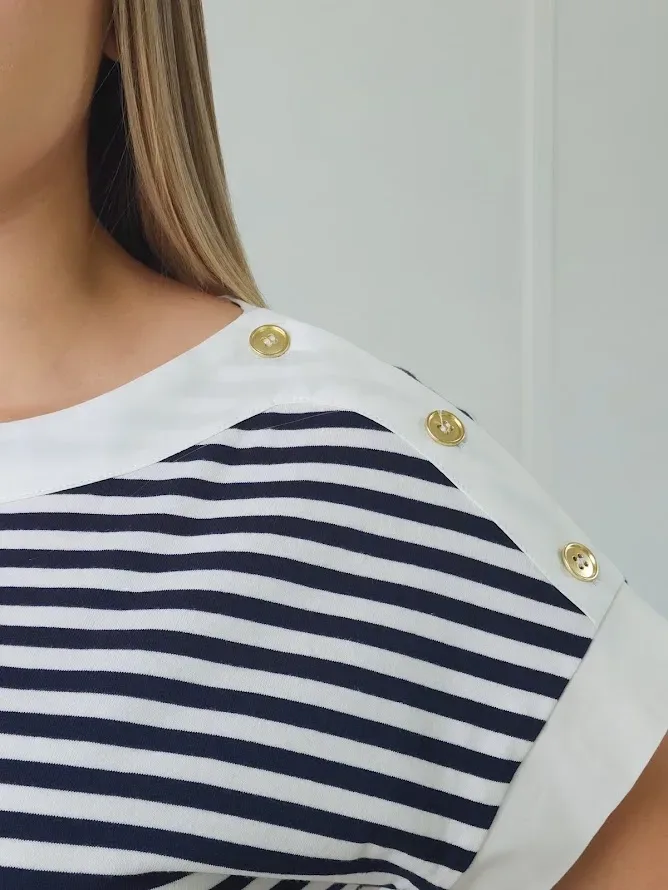 Blusa de rayas para Dama