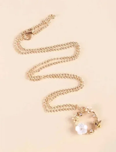 Collar de fantasía para dama color dorado