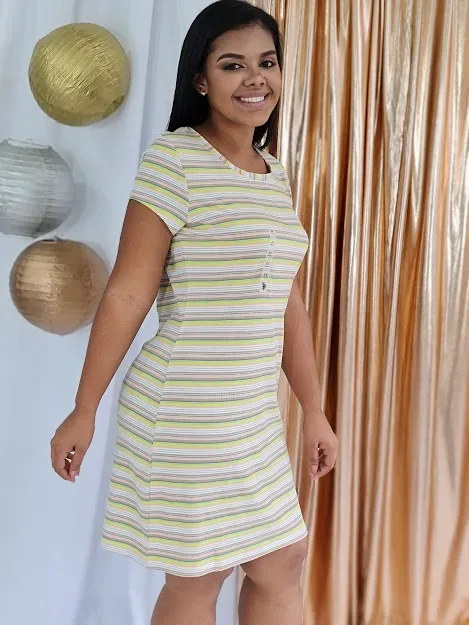 Vestido U.S Polo para dama rayas multicolor