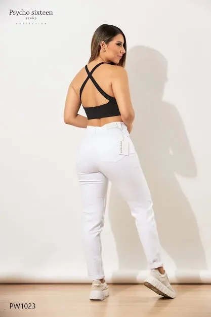 Jeans PSYCHO SIXTEEN para dama High rise mom fit PW1023