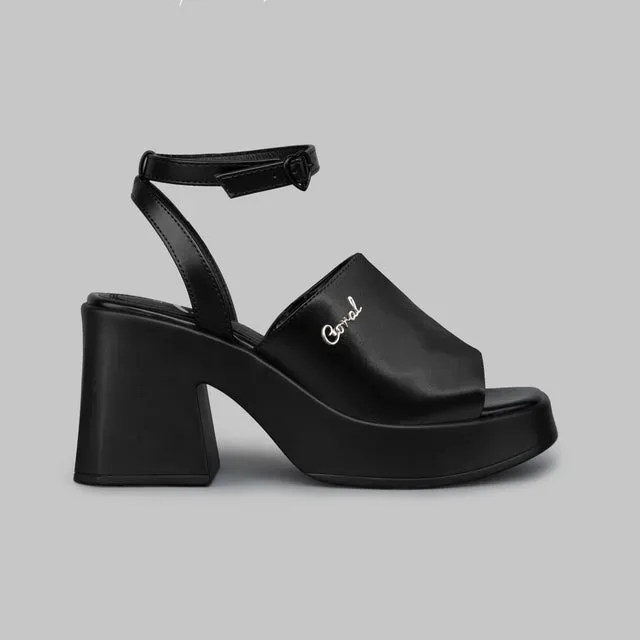 Sandalias Coral POKER 2 BLACK TEX para Dama