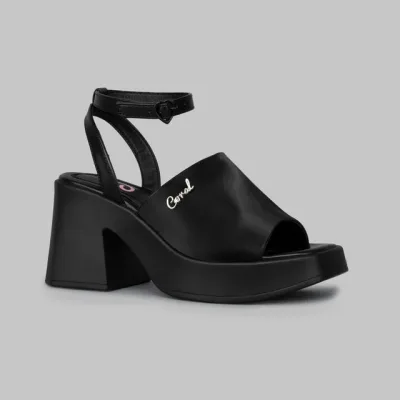 Sandalias Coral POKER 2 BLACK TEX para Dama