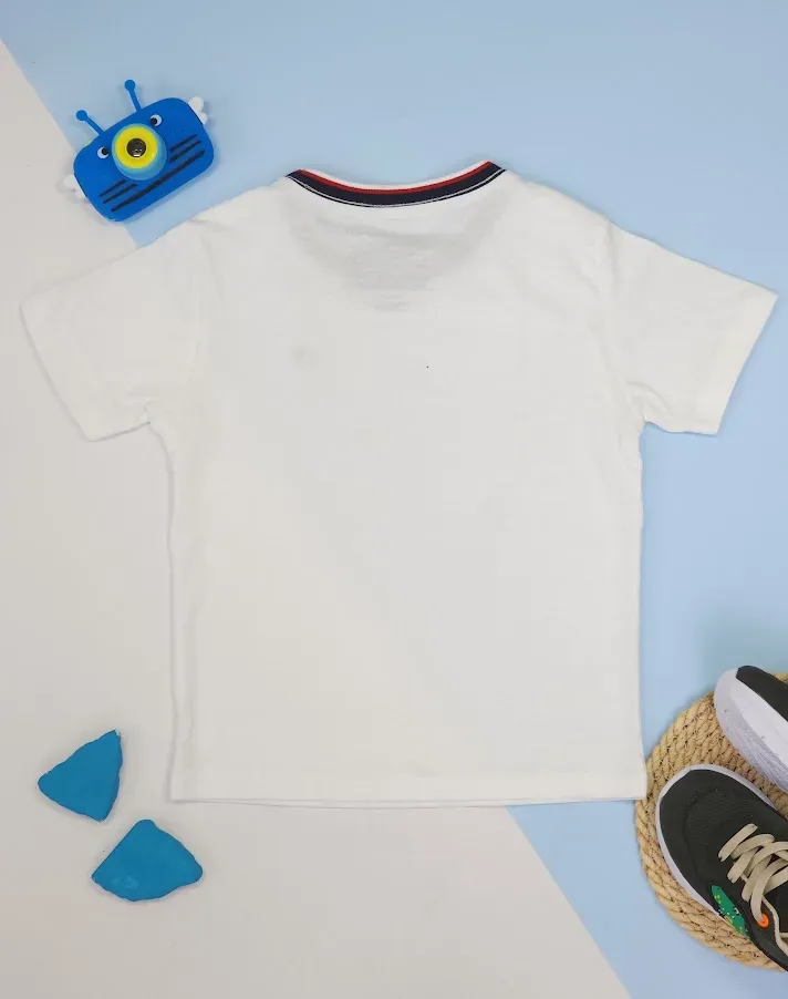 Camiseta Tommy Hilfilger para muchacho color blanco