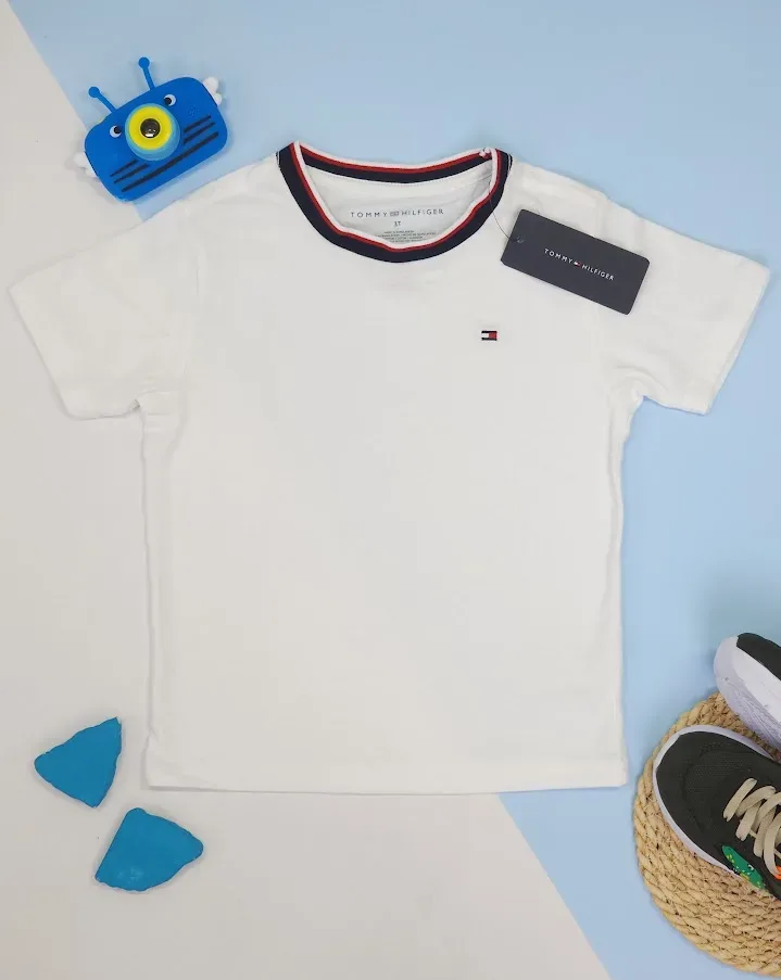 Camiseta Tommy Hilfilger para muchacho color blanco