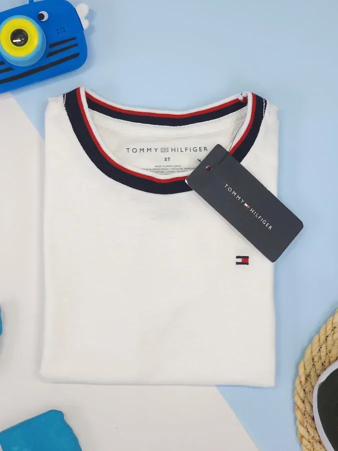 Camiseta Tommy Hilfilger para muchacho color blanco