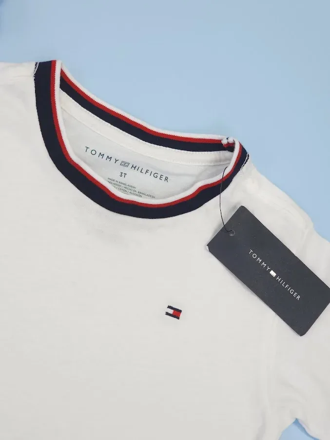 Camiseta Tommy Hilfilger para muchacho color blanco