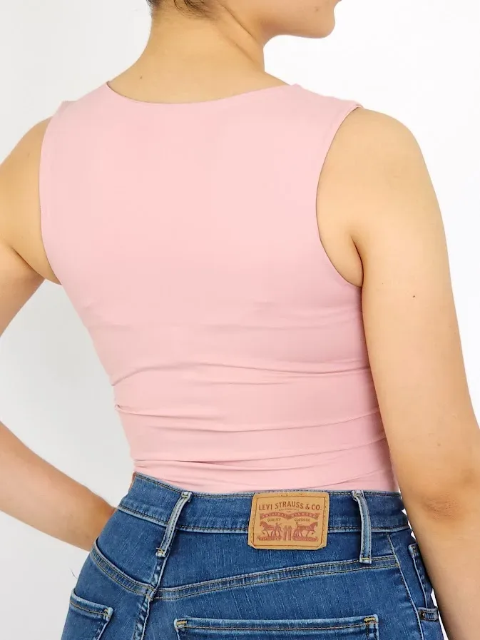 Body para dama color rosado