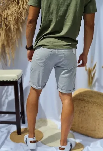 Short Indigo para caballero color gris