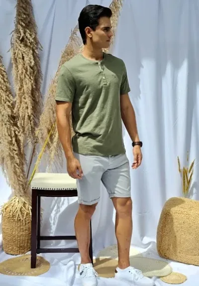 Short Indigo para caballero color gris