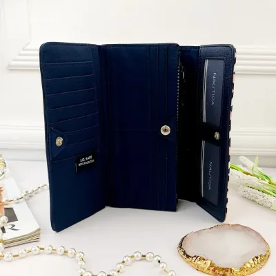 Cartera Naútica para dama color azul