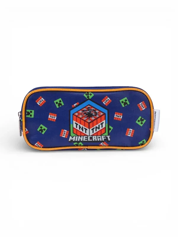 Cartuchera Mojang Studios M36-220234 Minecraft #COLOR AZUL