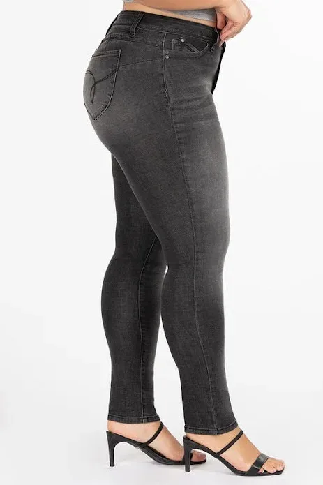 Jeans plus size para dama #EP900101 color negro
