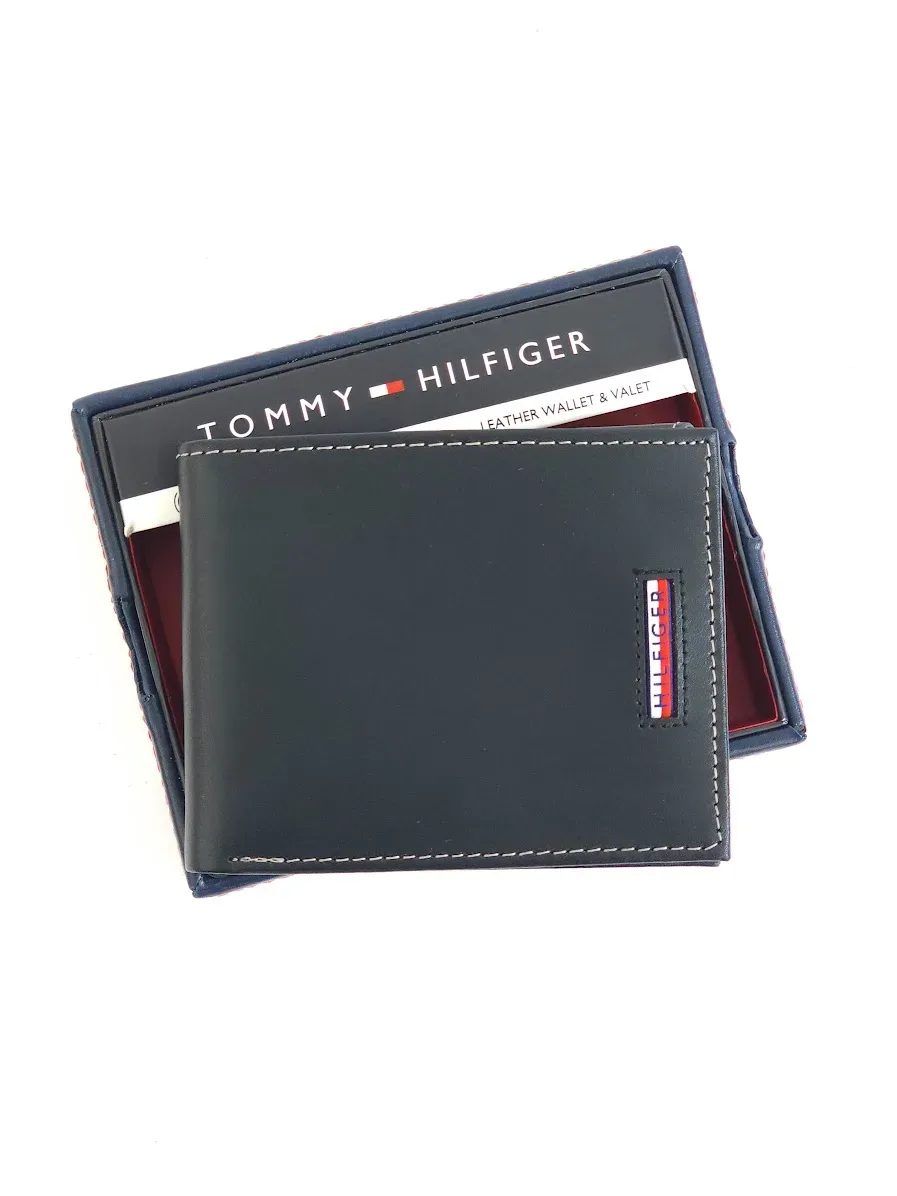 Billetera Tommy Hilfiger para caballero color negro