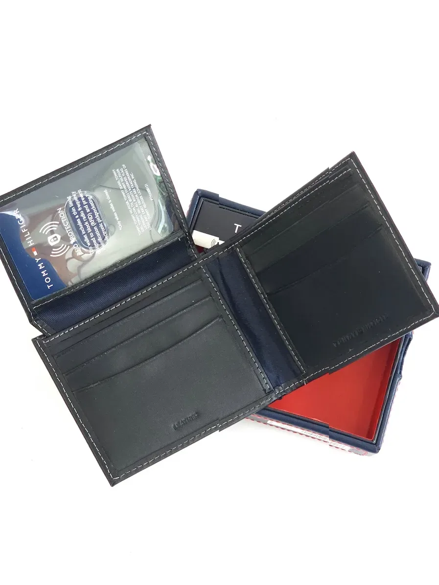 Billetera Tommy Hilfiger para caballero color negro