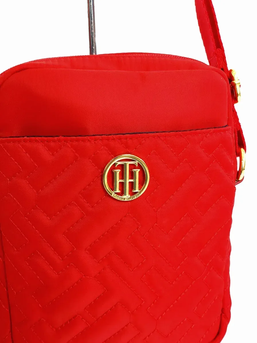 Bolso de hombro Tommy Hilfiger para dama color rojo