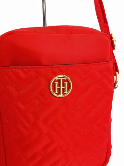 Bolso de hombro Tommy Hilfiger para dama color rojo