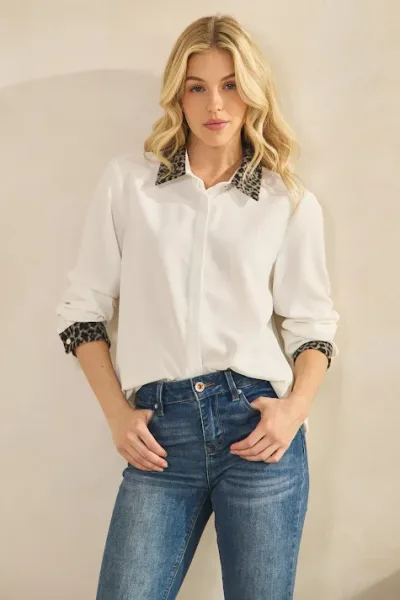 Camisa Have para dama #H8560 COLOR BLANCO