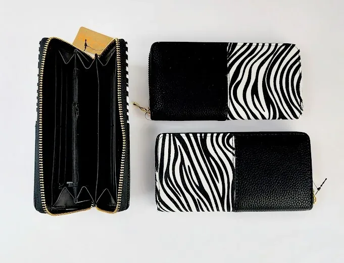 Cartera para dama diseño de cebra
