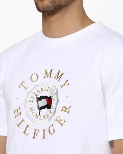 Camiseta Tommy Hilfiger para caballero color blanco
