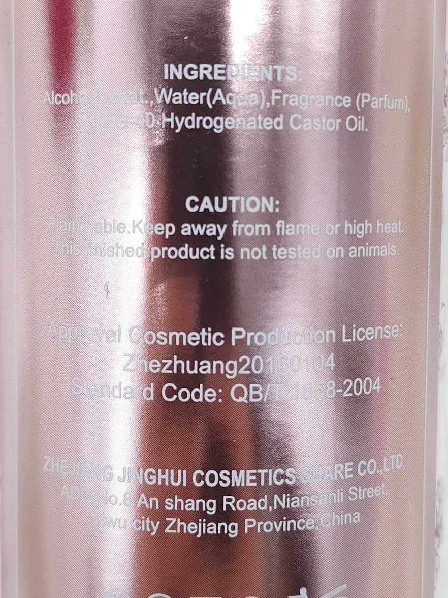 Splash para Dama Lush Petals Passionate aroma vainilla